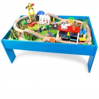 Set trenulet cu masuta si accesorii - Build City - OnlyToys Set trenulet cu masuta si accesorii - Build City - OnlyToys